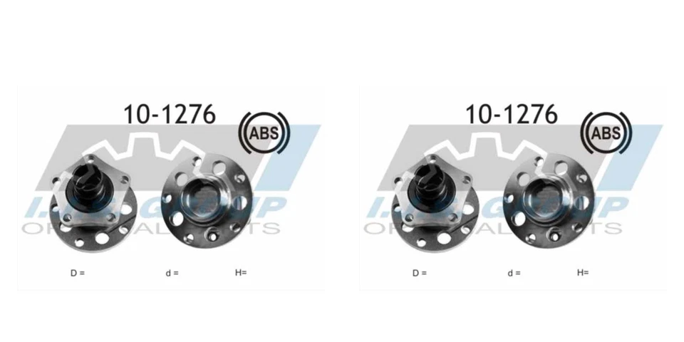 IJS GROUP 2x Radnabe Radlagersatz hinten für VW Passat Variant Audi A6 3B6 3B5 - Bild 1 von 2