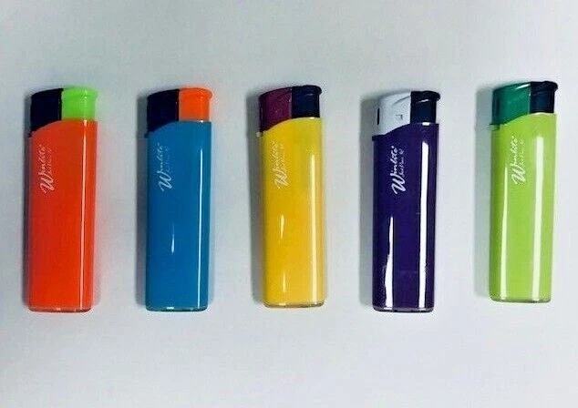 Winlite Nuevo Lighter Adjustable Flame Refillable 5 Pcs Assorted color #80-850 - Image 1 of 4