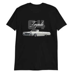 1964 kurzarmiges T-Shirt Chevy Impala 2-türiges Cabrio Lowrider Oldtimer - Bild 1 von 7