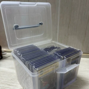 Cards Storage Box with Dividers for PSA BGS Graded Cards For Sports Games Cards - Picture 1 of 14