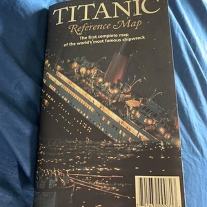 Titanic Reference Map 26" x 38" Hedberg Maps 1998 - Picture 1 of 1