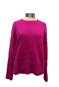 Paraphrase Fuchsia Pink Super Soft Angora Blend Knitted Chunky Jumper L - Picture 1 of 14