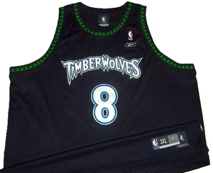 VTG LATRELL SPREWELL MINNESOTA TIMBERWOLVES REEBOK SWINGMAN JERSEY 3XL+2 RARE! - Picture 1 of 6