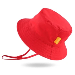 Cotton Baby Sun Hat Infant Toddler Boys Girls Bucket Hats Summer Sun Protecti... - Picture 1 of 6