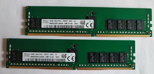 2 Stk Hynix 16GB 2Rx8 PC4-2933Y registered ECC RAM HMA82GR7CJR8N-WM T4 AA - Bild 1 von 2