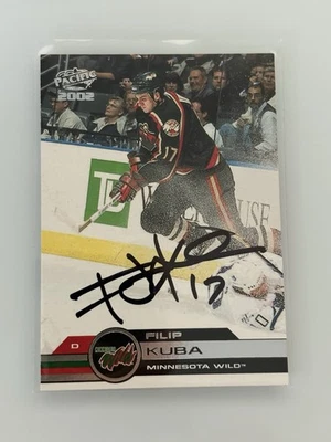 2001-02 Pacific #197 Filip Kuba Auto Autograph Signed Minnesota Wild - Image 1 of 2