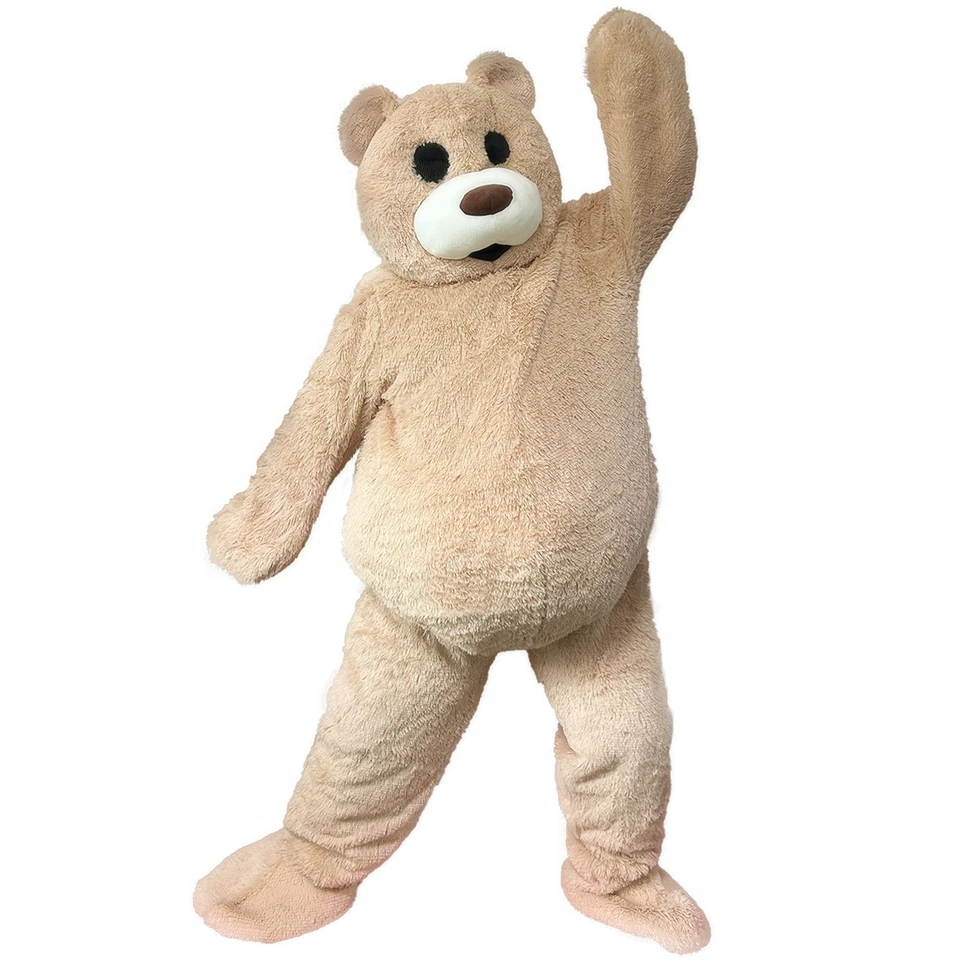 Disfraz de Oso, Disfraz de Mascota de Peluche para Adulto para Halloween, Fiesta de Cumpleaños, 82 pulgadas Foto 1 de 4
