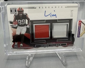 Cedric Tillman RPA 2023 Impecable Elegancia Doble Casco y Parche Automático/75 - Imagen 1 de 2