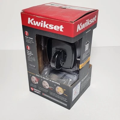 Cerrojo monocilíndrico Midtown negro mate con llave inteligente rosa moderna suave Foto 1 de 4