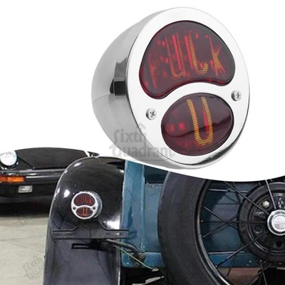 1x Luz trasera de freno retro cromada doble lámpara para Ford modelo A/AA 1928-1931 Foto 1 de 4