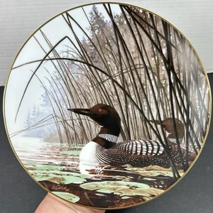 QUIET WATER Plate Artist Les Didier Hadley House Loons on the Water COA + BOX - Picture 1 of 6