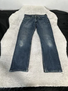 Levis 505 Mens Blue Straight Jeans Size 32x30 Cotton Denim Pants - Picture 1 of 9