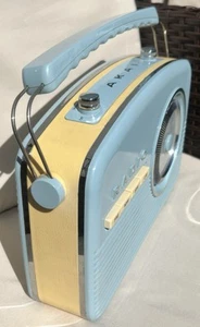 AKAI Retro Blue Radio - FM/MW/SW/LW H11" XW12" Vgc Working Order with Power Lead - Picture 1 of 4
