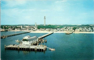 Postcard MA Provincetown Cape Cod Town Pier Massachusetts - Picture 1 of 2