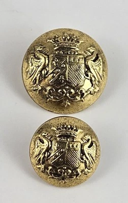Windsmoor Coat Replacement Golden Tone Shank Buttons, Vintage. - Image 1 of 4