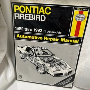 Rare Pontiac Firebird/Trans Am/Hanes Haynes/Repair Manual/1982-1992 W1 - Picture 1 of 1