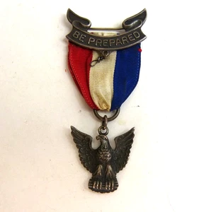 Vintage Boy Scouts Eagle Scout Medal Sterling Silver Dated Engraved 1940 BSA - Picture 1 of 13