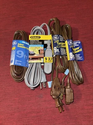 9 Feet Indoor Extension Cords/ Glade Light Show. Scented Oil. Brand New. - Image 1 of 2