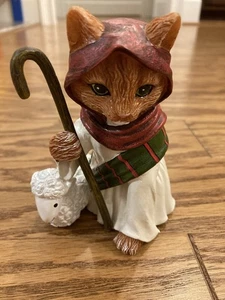 Hawthorne Village Pastore da Viaggio PURR-fect Natale Sfilata Natività Gatto - Foto 1 di 6