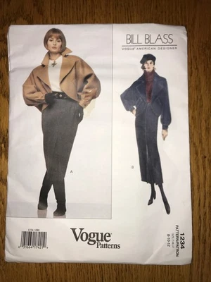 Vogue Pattern 1234 American Designer Bill Blass Misses Jacket & Skirt Sizes 8-12 - Image 1 of 3
