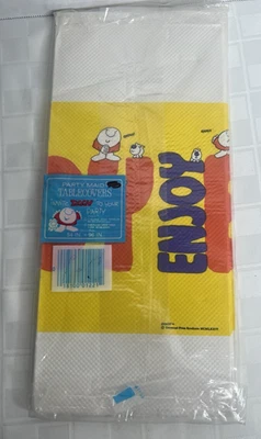 VTG 1978 Ziggy American Greetings 54x96 Tablecover Paper HAPPY ENJOY NIP (H) - Image 1 of 4