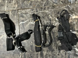 Small Dog Collar/leash Set, Lot Of 3 Blacks - Picture 1 of 4