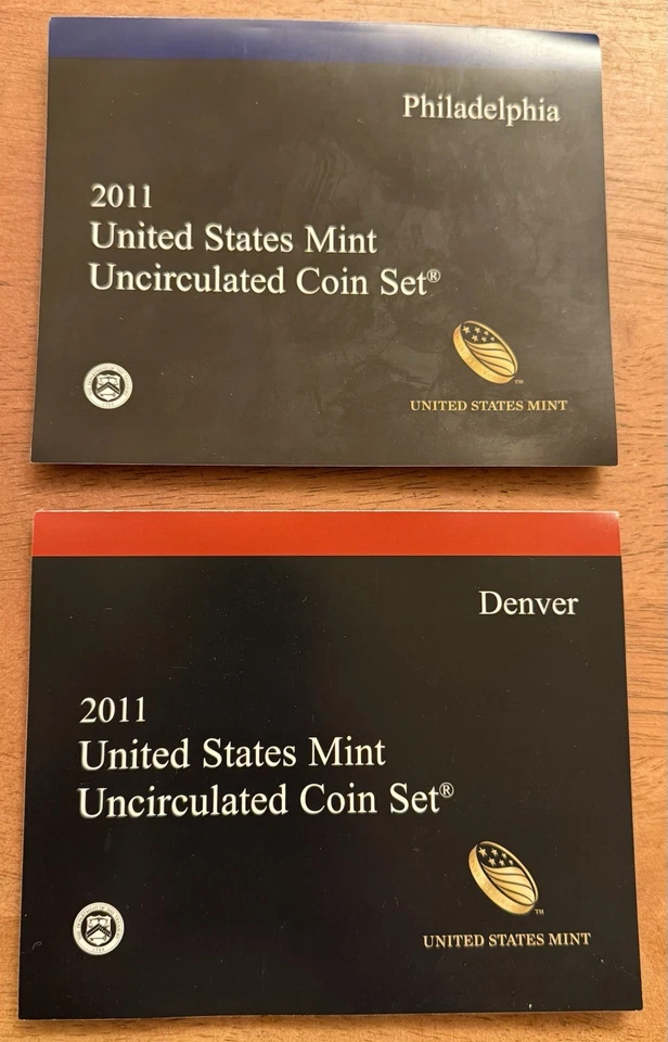 2011 United States Mint Uncirculated Coin Set Philadelphia And Denver  28 Coins - Image 1 of 4