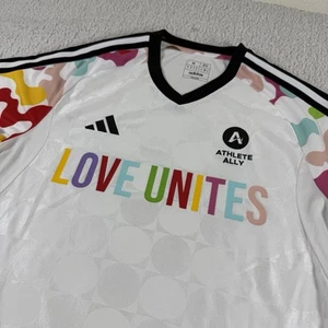 Adidas Love Unites maglia calcio uomo media slim fit aeroready pride atleta - Foto 1 di 5