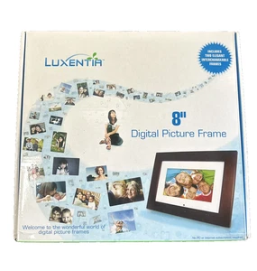 LUXENTIA 8" DIGITAL PICTURE FRAME DPF080WL NEW - Picture 1 of 8