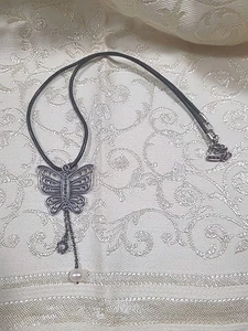 Pandora Sterling Love Takes Flight Mariposa Colgante Collar 18" Envío Gratis  - Imagen 1 de 4