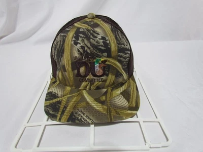 Vintage Ducks Unlimited Committee Hat SnapBack Camouflage Mesh Trucker Youngan - Image 1 of 3