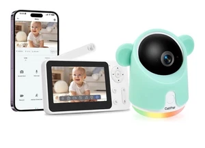 Babyphone mit Kamera und Audio, 1080P Baby Kamera Monitor WiFi Smartphone - Bild 1 von 6