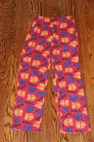 FCB Barcelona Barca Youth Red Fleece Pajama Bottoms Size Youth Large Cover