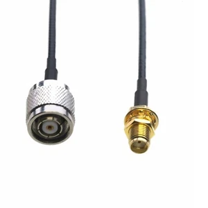 RF Cable RP-TNC male to SMA female bulkhead RG174 6"~10FT GPS FPV Radio antenna - Picture 1 of 4