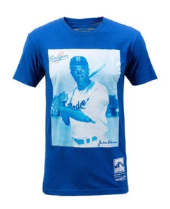 Mitchell & Ness MLB Photo Real Tee Brooklyn Dodgers - Jackie Robinson - Picture 1 of 6