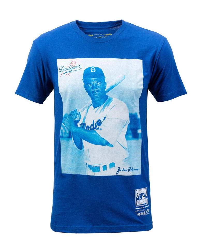 Mitchell & Ness MLB Photo Real Tee Brooklyn Dodgers - Jackie Robinson - Image 1 of 1