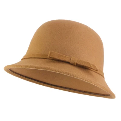 Dama Mujeres Invierno Cálido Cubo Sombrero De Colección Bowler Lavabo Sombrero Gorra Informal Foto 1 de 4