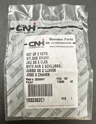 Llave de encendido de arranque para tractor Case IH 1532382C1 # 14610 cantidad. (2) OEM - Nuevo Foto 1 de 4
