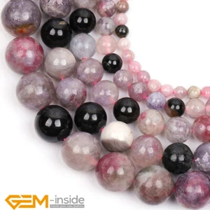 MultiColor Tourmaline Natural Gemstone Round Loose Beads Jewelry Making 15" AU - Picture 1 of 38