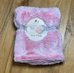 Adirondack Babydecke warm und flauschig rosa Sicherheitsdecke 30" x 40" Neu - Bild 1 von 5