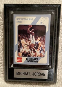 MICHAEL JORDAN NORTH CAROLINA FINEST 1989 COCA COLA CARD Plaque - Picture 1 of 7