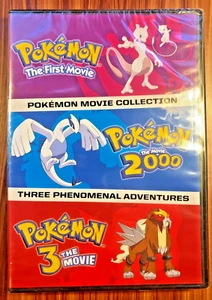 Pokemon Complete 1 2 3 Movie Collection DVD First 2000 Three Film Anime Pikachu - Picture 1 of 9