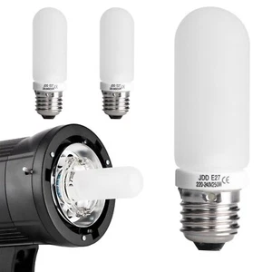 3pcs 250W 220V Halogen JDD Photo Studio E27 Modeling Light Lamp For Strobe Flash - Picture 1 of 8