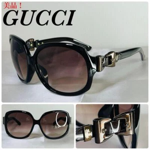 GUCCI Ribbon Buckle Logo Sunglasses GG 3014/F/S OUVS2 2ロ14 130 Made in Italy - Picture 1 of 10