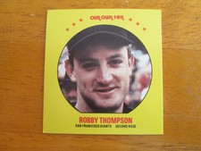 1987 Our Own Tea SQUARE PROOF VERSION of MSA Disc - Robby Thompson #12 Giants