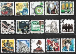 USA #3184 a.-o. Celebrate The Century 1920s Set of 15 Singles MNH - Bild 1 von 1
