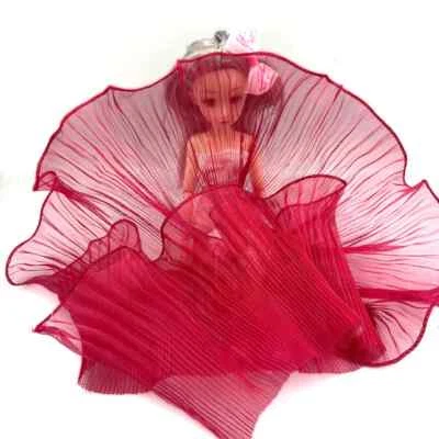 Lace Mermaid Organza Ruffled Transparent Iridescent For Dress Patchworks Sewing - Image 1 of 4