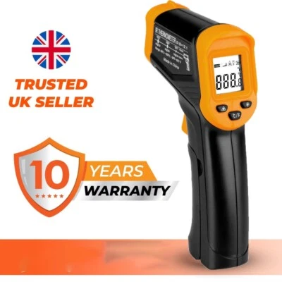 Digital Infrared Thermometer Temperature Gun Laser IR Cooking -50°C-550°C LCD UK - Image 1 of 4