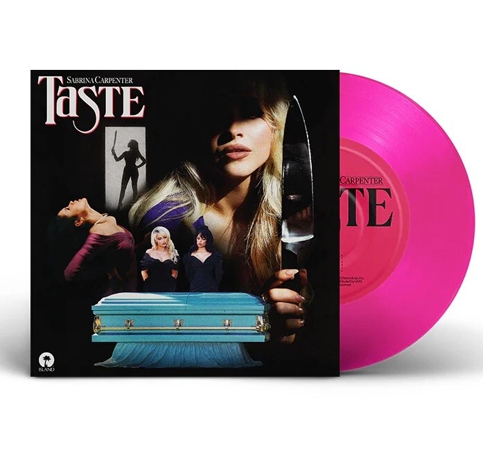 SABRINA CARPENTER TASTE LIMITED EDITION NEON PINK VINYL 7” SINGLE NEW - Image 1 of 1