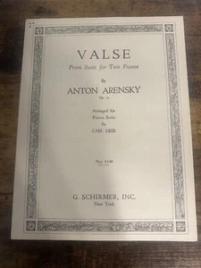 Noten Valse Suite für zwei Klaviere 1925 - Bild 1 von 5